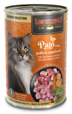 LATA LEONARDO PATO POLLO Y ZANAHORIA 400GR