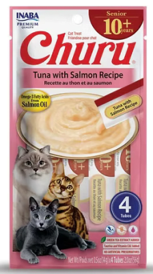 CHURU CAT SENIOR TUNA WITH SALMON 56 GRS