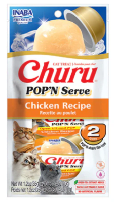 CHURU CAT POPN SERVE CHICKEN 70GRS