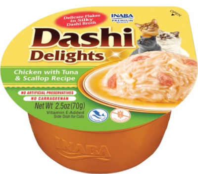 CHURU CAT DASHI CHIKEN WITH TUNA SCALLOP 70 G