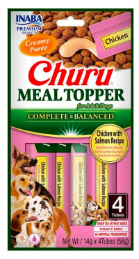 CHURU DOG MEAL TOPPER CHICKEN WITH SALMON 14 GRS