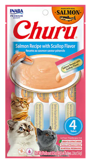 CHURU CAT SALMON RICIPE WITH SCALLOP FLAVOR 4UNI