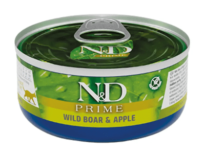 LATA NYD CAT PRIME JABALI MANZANA 70G