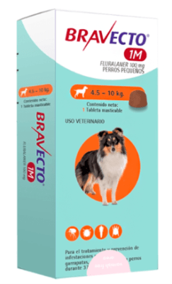 BRAVECTO PERRO 4.5 A 10 KG 1M