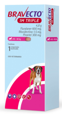 BRAVECTO PERRO 40 A 60 KG 1M