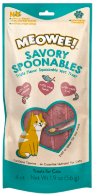 MEOWEE SAVORY SPOONABLES SALMON ATUN CAMARON 56G