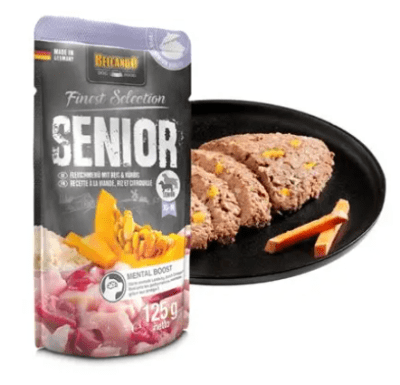 SACHET BELCANDO SENIOR CARNE ARROZ Y CALABAZA 125GR1