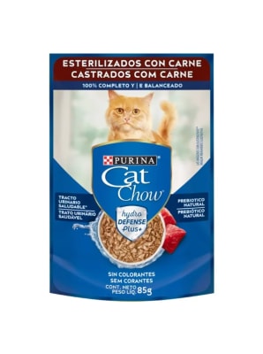 SACHET CAT CHOW ADULTO CARNE 85G