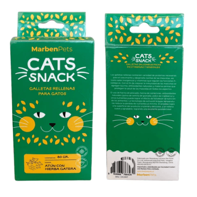 SNACK CAT SNACKS GATO ATUN Y CATNIP 80GR