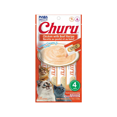 CHURU CAT CHICKEN WITH BEEF RECIPE 56G