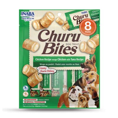 CHURU DOG BITES CHICKEN WITH TUNA RECIPE 96G