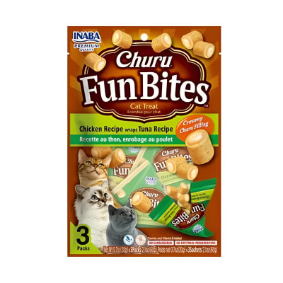 CHURU CAT FUN BITES CHICKEN TUNA 60 GRS