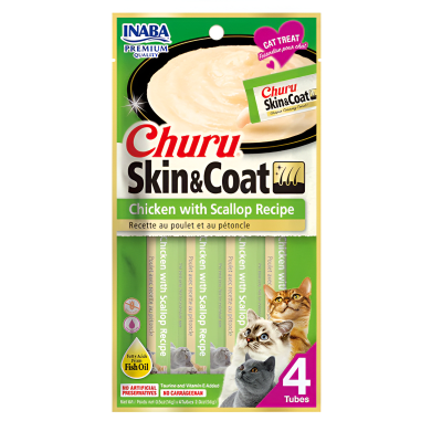 CHURU CAT SKIN COAT CHICKEN WITH SCALLOP RECIPE 56GR