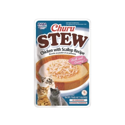 CHURU CAT STEW CHICKEN WITH SCALLOP 40 GR