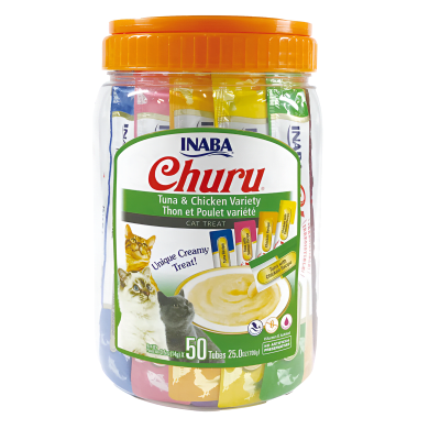 CHURU CAT VARIEDADES TUNA POLLO 50 UNI1