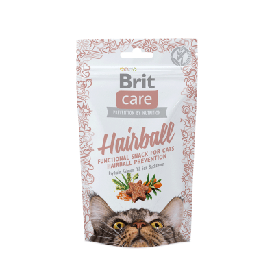SNACK BRIT CARE CAT HAIRBALL 50GR