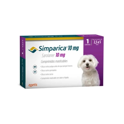 SIMPARICA 2,5-5KG 1 y 3comp