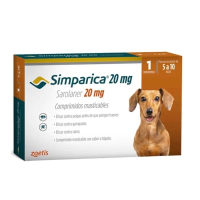 SIMPARICA  5,1-10KG 1 y 3 comp