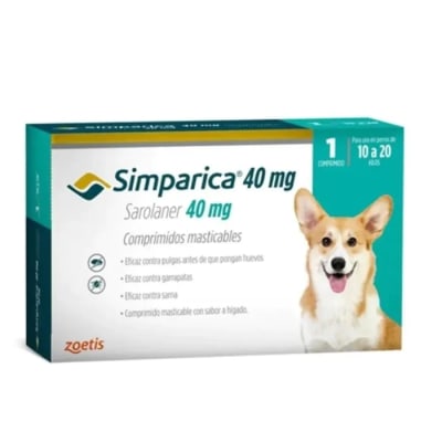 SIMPARICA 10,1-20KG 1 y 3comp