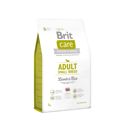 BRIT CARE DOG ADULT SMALL BREED LAMB RICE 3 Y 7.5KG