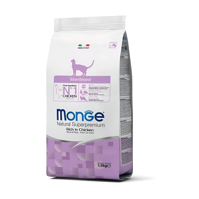 MONGE CAT STERILISED CHICKEN 1,5 KG Y 10 KG2