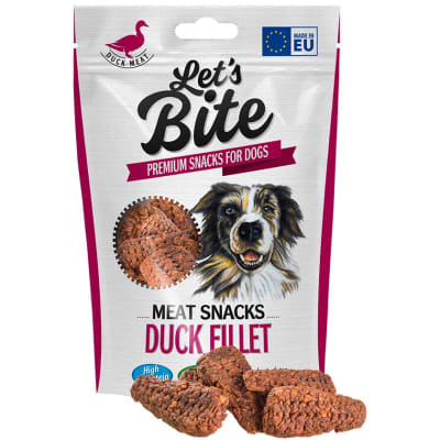 SNACK BRIT LETS BITE DUCK FILLETS 80GR