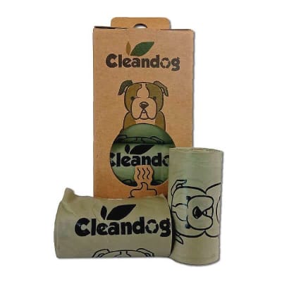BOLSAS CLEANDOG 100% BIODEGRADABLE 8 ROLLOS 120 BOLSAS