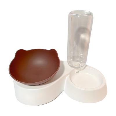 BEBEDERO ESTACION DE COMIDA PARA GATO PLATO1