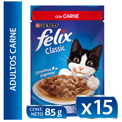 SACHET PURINA FELIX CAT CARNE 85 GR1
