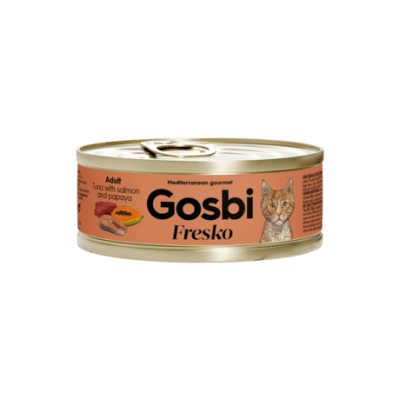 LATA GOSBI CAT FRESKO TUNA SALMON PAPAYA 70GR
