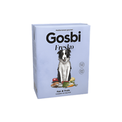 CAJA GOSBI DOG FRESKO FISH FRUITS 375G1