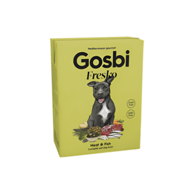 CAJA GOSBI DOG FRESKO MEAT FISH 375G1