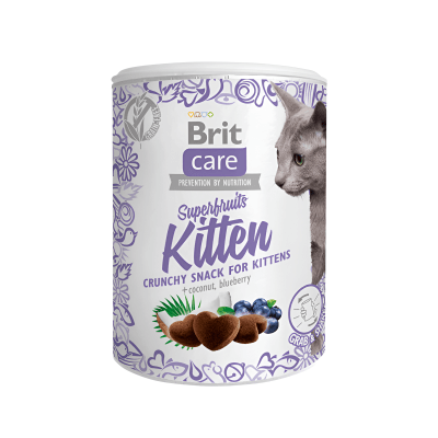 SNACK BRIT CARE CAT SUPERFRUITS KITTEN 100GR