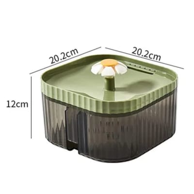 BEBEDERO FLOWER DESINGN FUENTE FLOR 2.5L