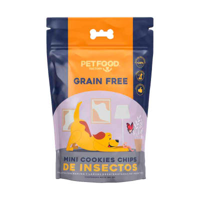 PETFOOD GALLETA MINI COOKIES CHIPS DE INSECTOS 180G