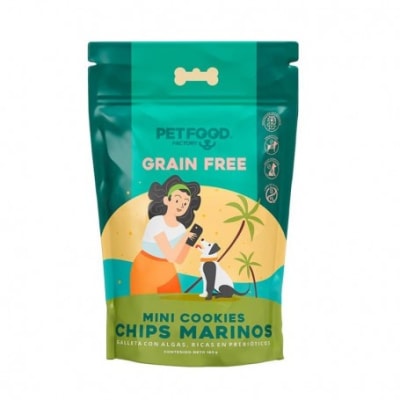PET FOOG GALLETA MINI COOKIES CHIPS MARINO 180G