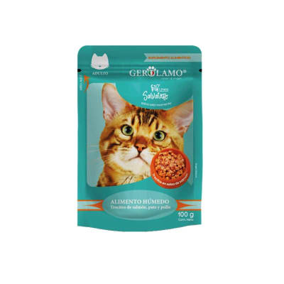 SACHET GEROLAMO CAT SALSA SALMON 100G1
