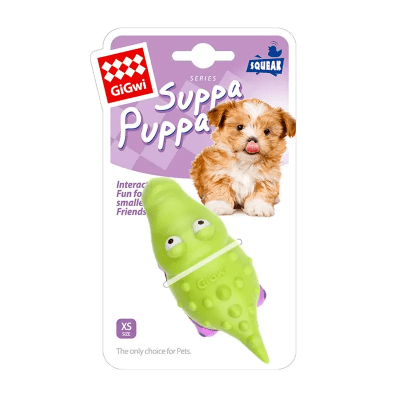 JUGUETE GIGWI SUPPA PUPPA CACHORRO COCODRILO VERDE/MORADO