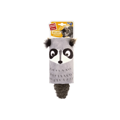 JUGUETE GIGWI MELODY CHASER MAPACHE GRIS CON SONIDO