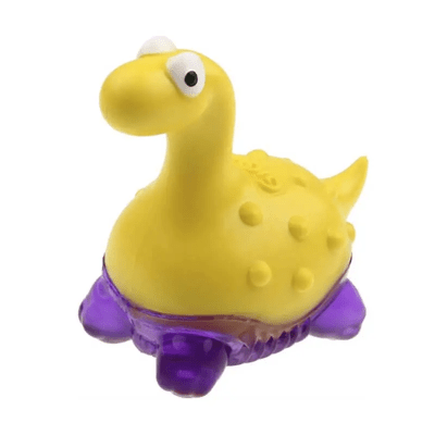 JUGUETE GIGWI SUPPA PUPPA CACHORRO DINOSAURIO AMARILLO /MORADO1