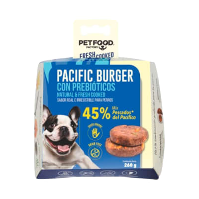SNACK PETFOOD PACIFIC BURGER 260G1