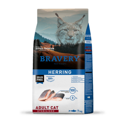 BRAVERY CAT HERRING ADULT STERILIZED 2 Y 7KG