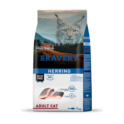 BRAVERY CAT HERRING ADULT 2 Y 7KG1