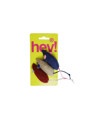 JUGUETE HEY CAT RATONES DE RATAN PACK 3 UNIDADES