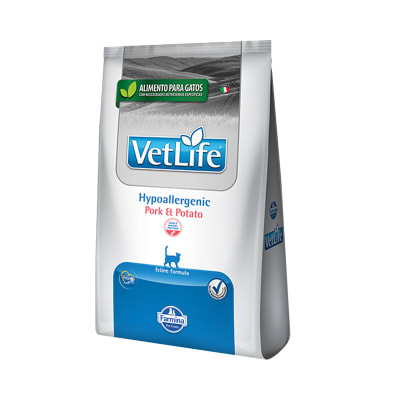 VETLIFE CAT HIPOLERGENICO PORK Y POTATO 2KG