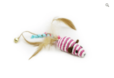JUGUETE HEY CAT RATON RAYADO 19CM1