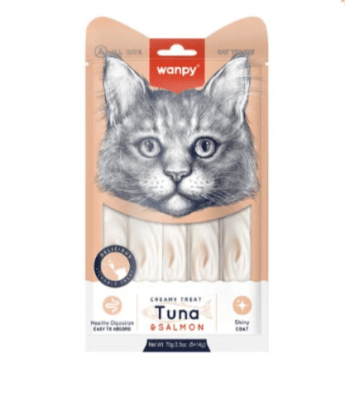WANPY CAT CREAMY TUNA SALMON 70GR