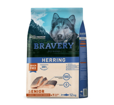 BRAVERY DOG HERRING SENIOR 12KG