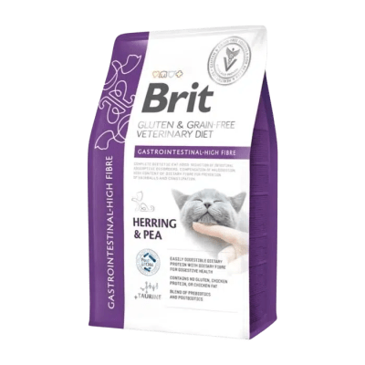 BRIT VET CAT GASTROINTESTINAL HIGH-FIBRE HERRING PEA 2KG1
