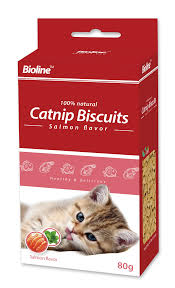 SNACK BIOLINE CATNIP CALMING SALMON 80GR